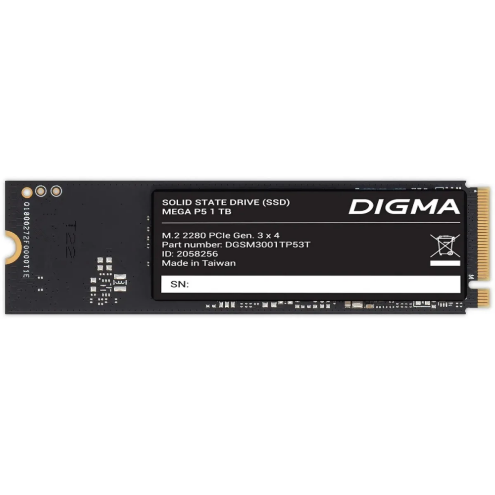 Накопитель SSD 1Tb Digma Mega P5 (DGSM3001TP53T) - фото 2