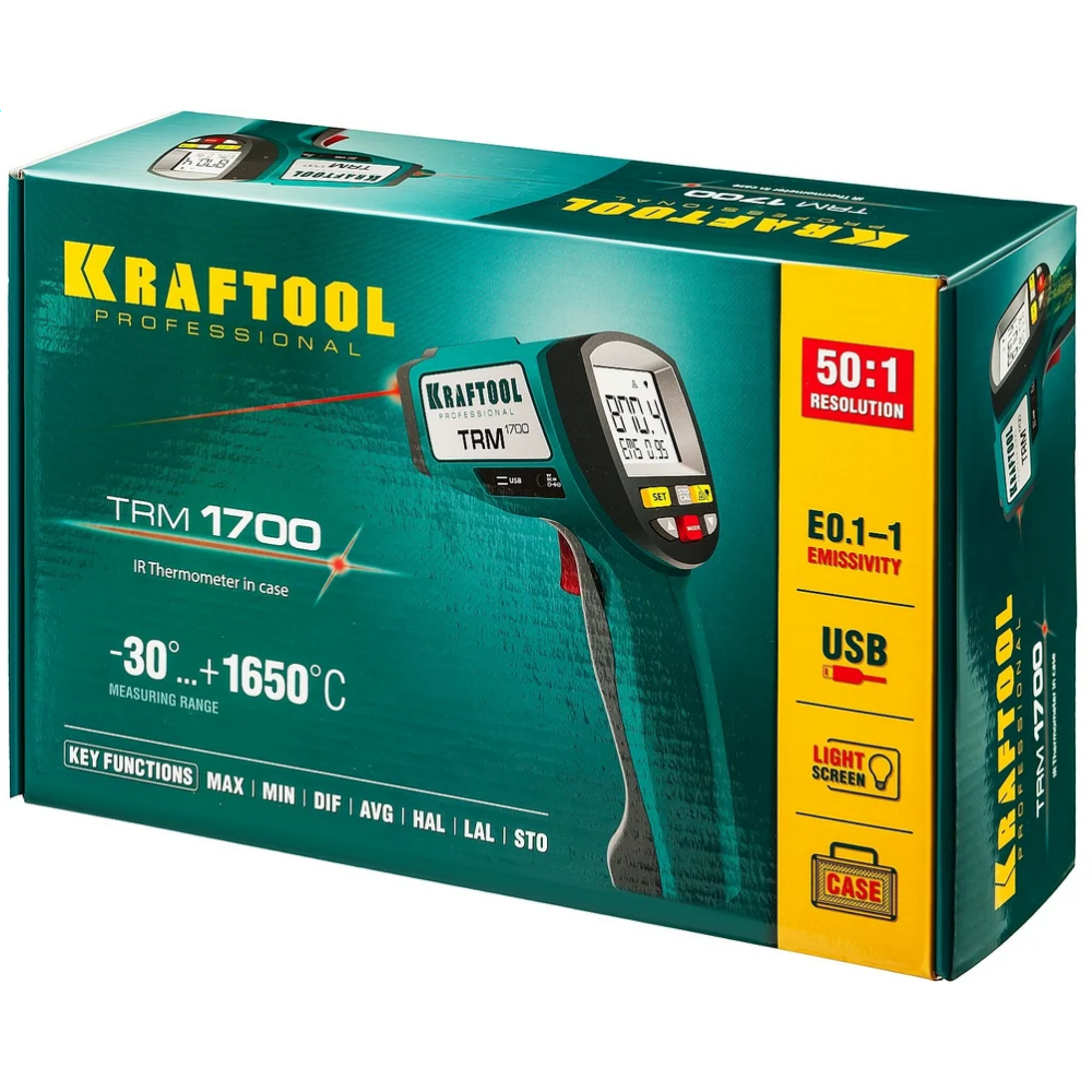 Пирометр KRAFTOOL 45701-1650 - фото 11