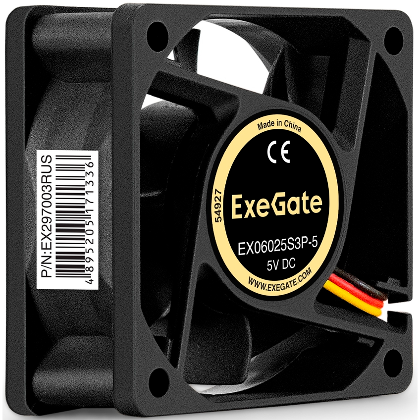Вентилятор для корпуса ExeGate EX06025S3P-5 - EX297003RUS - фото 3