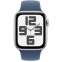 Умные часы Apple Watch SE 2 44mm Silver Aluminum Case with Denim Sport Band M/L (MXER3LL/A)