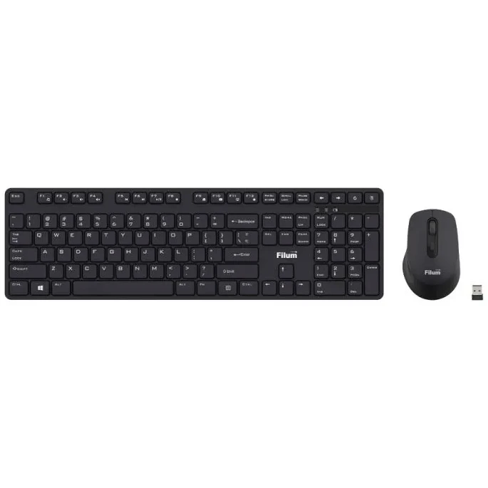 Клавиатура + мышь Filum FL-KTW15-BK