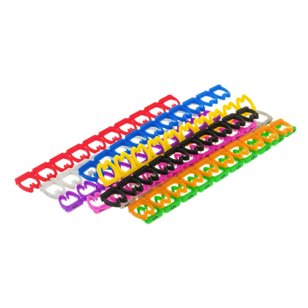 Кабельные маркеры Lanmaster LAN-MCC-NUM-SET-C6