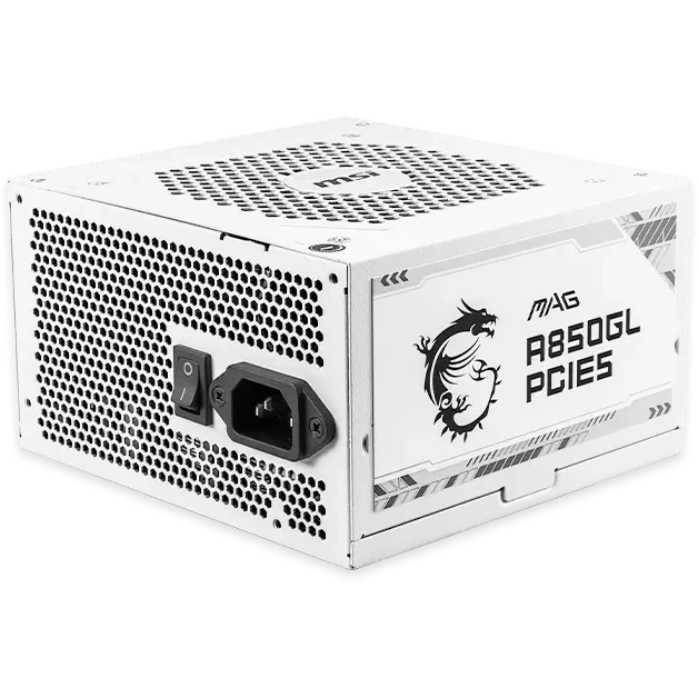 Блок питания 850W MSI MAG A850GL PCIE5 WHITE - 306-7ZP8A24-CE0 - фото 2