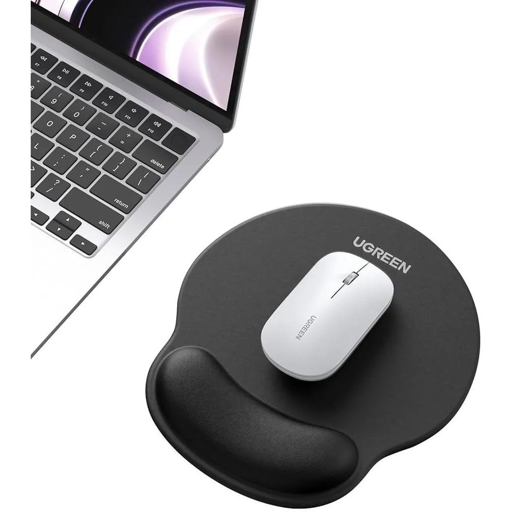 Коврик для мыши UGREEN Ergonomic Mouse Pad with Wrist Rest Black (LP668) - 25245 - фото 2