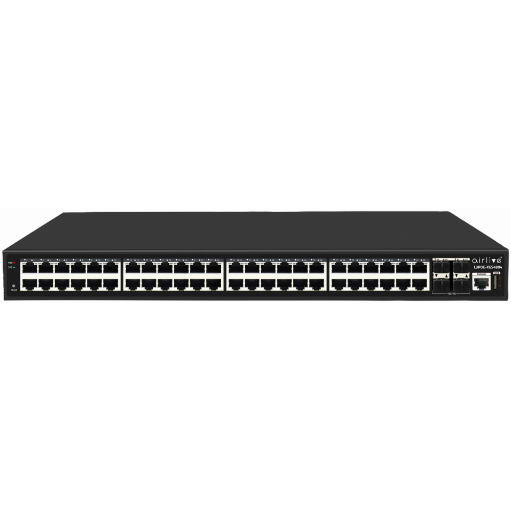 Коммутатор (свитч) AirLive L3POE-XGS4804-850BT