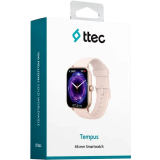 Умные часы ttec Tempus 46mm Rectangular Casing Rose Gold (2SW01RA)