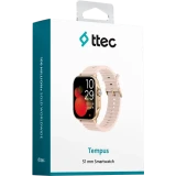 Умные часы ttec Tempus 51mm Rectangular Metal Casing Rose Gold (2SW03RA)