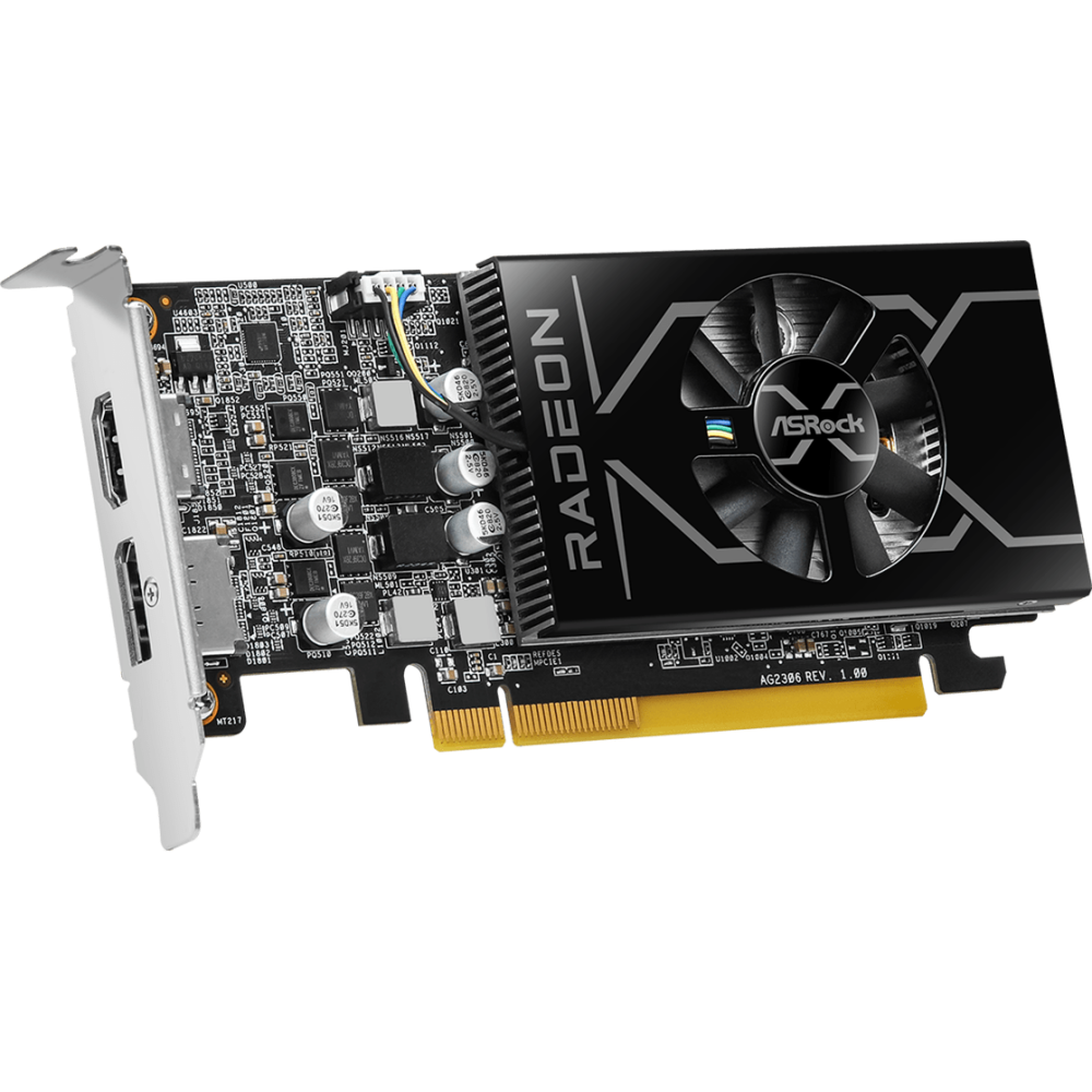 Видеокарта AMD Radeon RX 6400 ASRock 4Gb (RX6400 LP 4G)