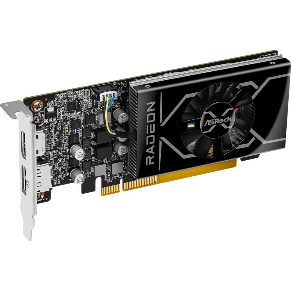 Видеокарта AMD Radeon RX 6400 ASRock 4Gb (RX6400 LP 4G) - фото 2