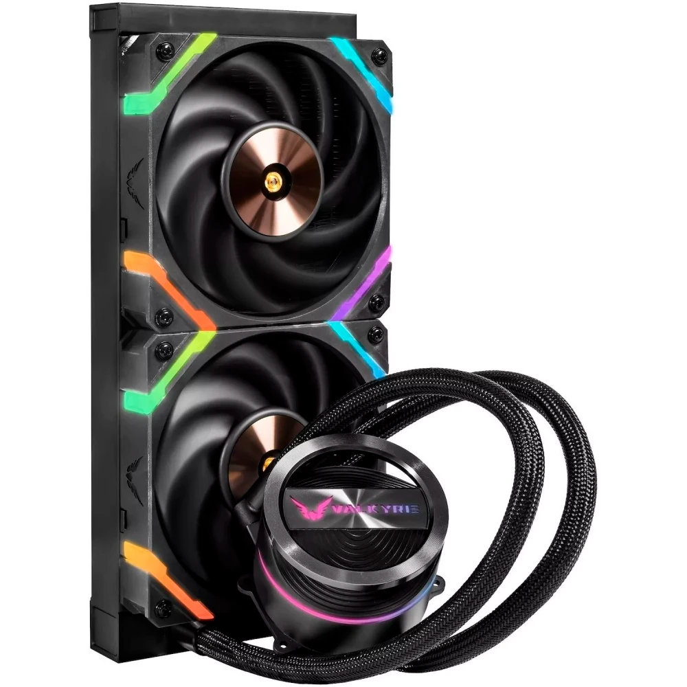 Система жидкостного охлаждения Valkyrie Dragonfang 240 Black - HW GL240 - фото 2