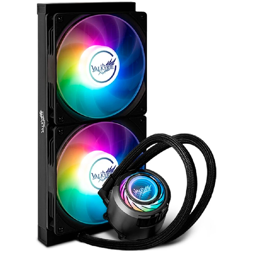 Система жидкостного охлаждения Valkyrie Jarn 280 ARGB Black - HW C280 - фото 2