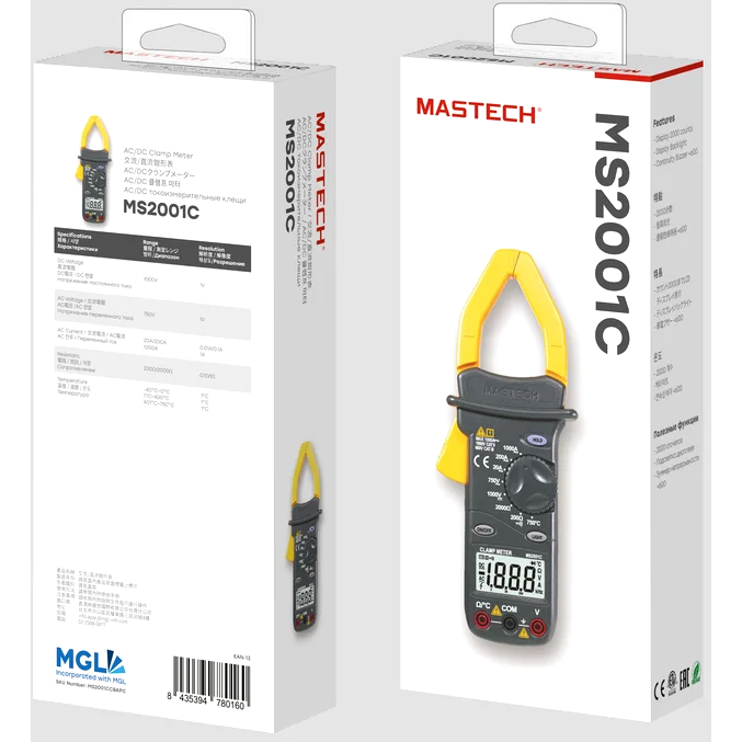 Токоизмерительные клещи MASTECH MS2001C - 13-1310 - фото 5