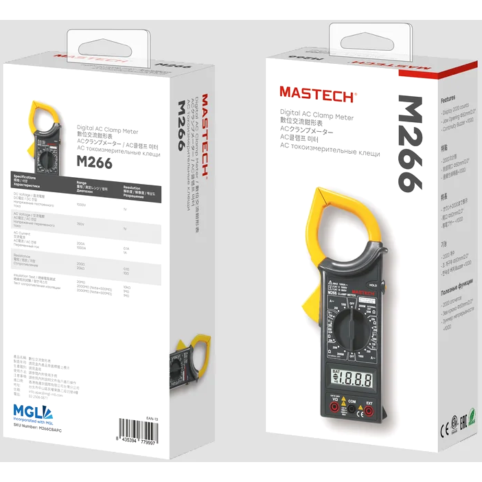 Токоизмерительные клещи MASTECH M266 - 13-1306 - фото 11
