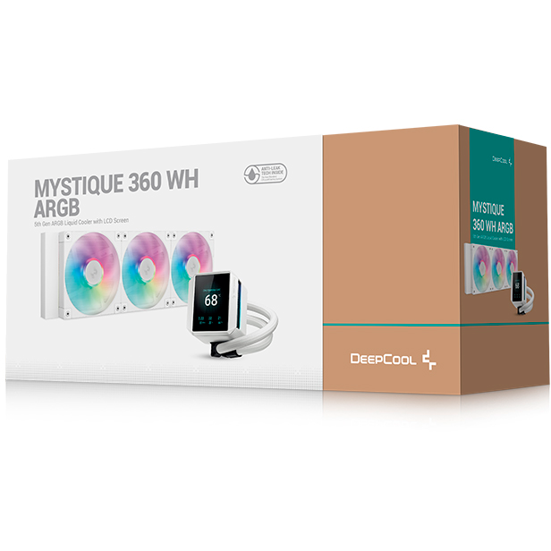 Система жидкостного охлаждения DeepCool MYSTIQUE 360 ARGB WH - MYSTIQUE 360 WH ARGB - фото 6
