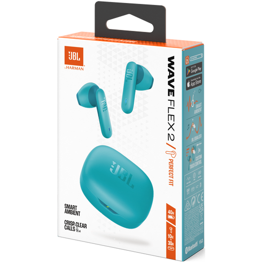 Гарнитура JBL Wave Flex 2 Blue - JBLWFLEX2BLU - фото 11