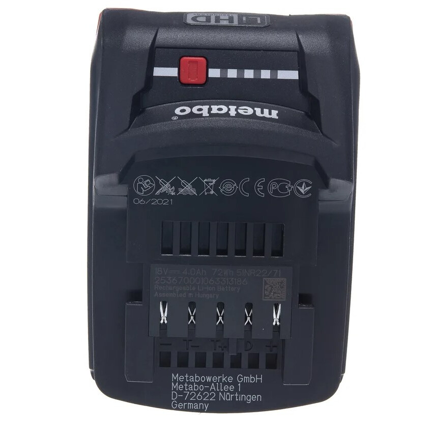 Аккумулятор Metabo 625367000 - фото 3