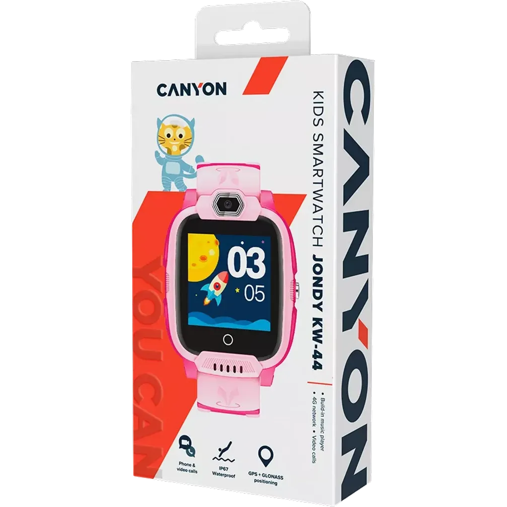 Умные часы Canyon Jondy KW-44 Pink - CNE-KW44PP - фото 4