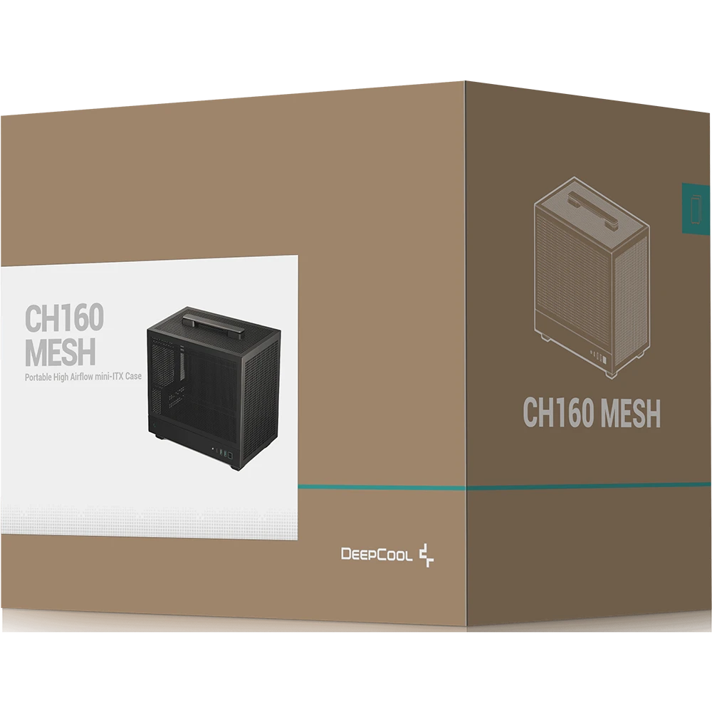Корпус DeepCool CH160 MESH Black - R-CH160-BKNMI0-G-1 - фото 11