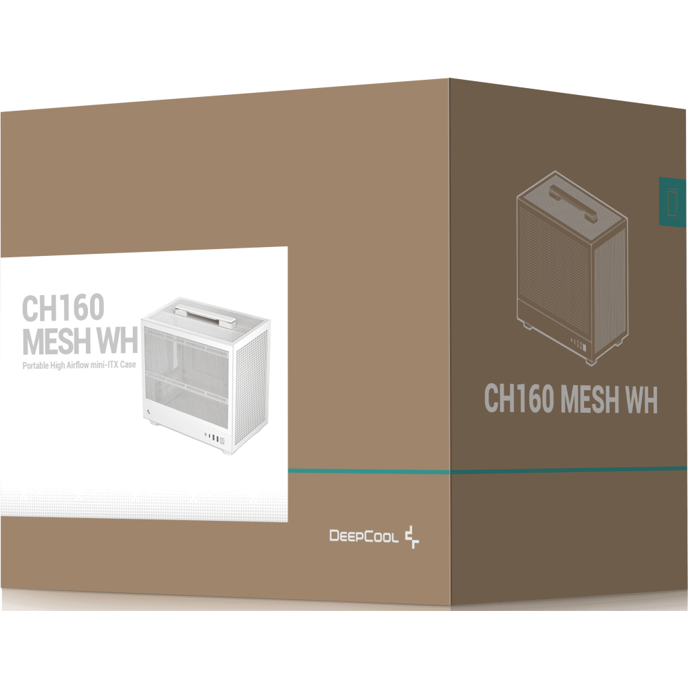 Корпус DeepCool CH160 MESH White - R-CH160-WHNMI0-G-1 - фото 11