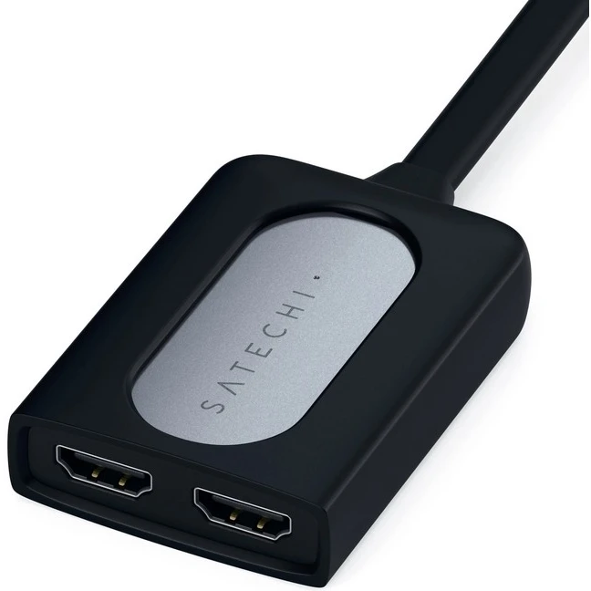 Переходник 2x USB Type-C - 2x HDMI/USB Type-C, Satechi ST-TCDHAM - фото 2