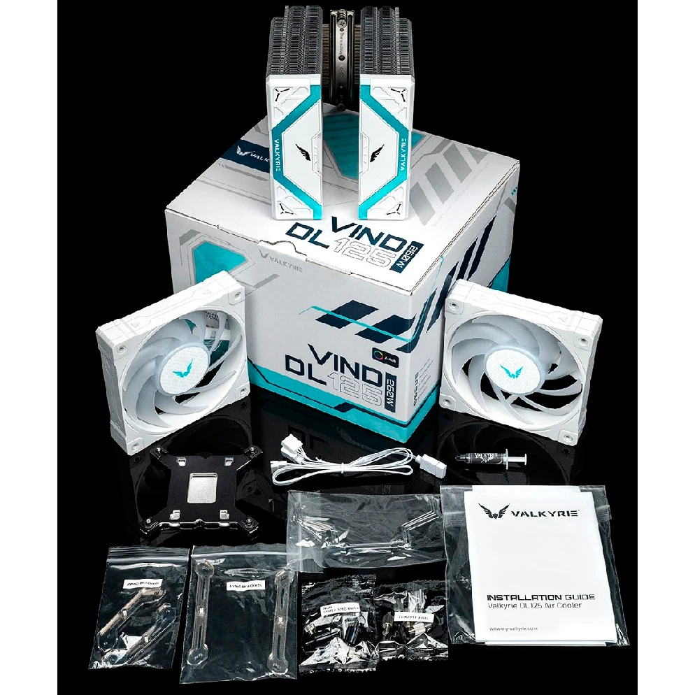 Кулер Valkyrie DL125 Vind White - HW NA125-W - фото 5