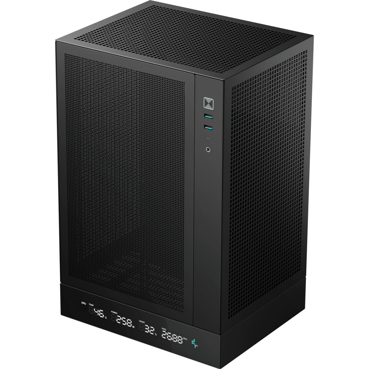 Корпус DeepCool CH170 DIGITAL Black