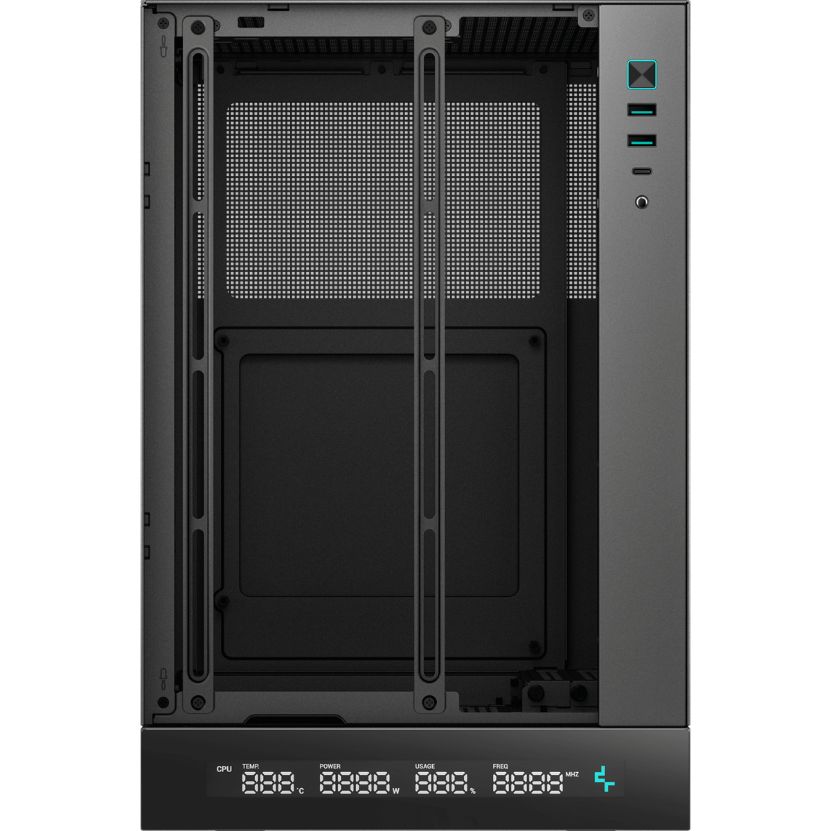 Корпус DeepCool CH170 DIGITAL Black - R-CH170-BKNPI0D-G-1 - фото 5