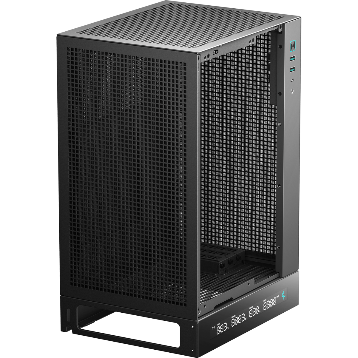 Корпус DeepCool CH170 DIGITAL Black - R-CH170-BKNPI0D-G-1 - фото 7