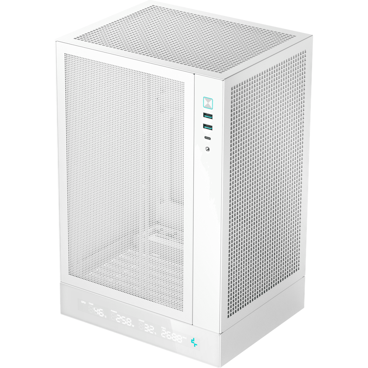 Корпус DeepCool CH170 DIGITAL White - R-CH170-WHNPI0D-G-1