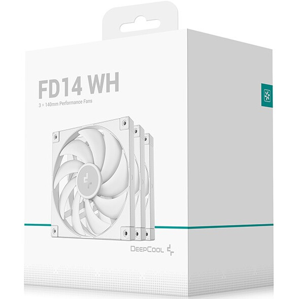 Вентилятор для корпуса DeepCool FD14 WH (3 шт.) - FD14 WH-3 IN 1 - фото 6