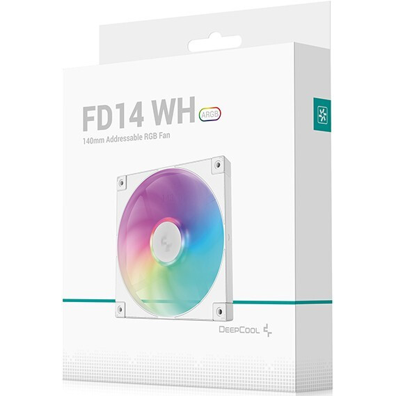 Вентилятор для корпуса DeepCool FD14 ARGB WH - фото 5