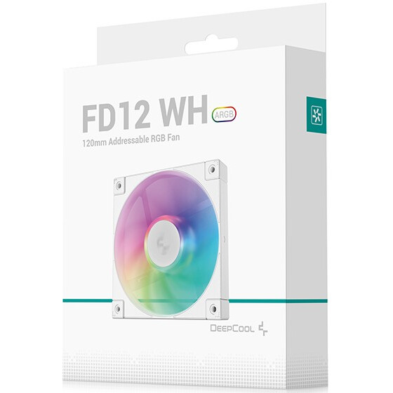 Вентилятор для корпуса DeepCool FD12 ARGB WH - R-FD12-WHAPN1-G - фото 5