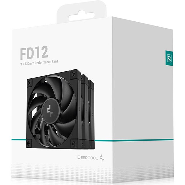 Вентилятор для корпуса DeepCool FD12 (3 шт.) - R-FD12-BKNPN3-G - фото 5
