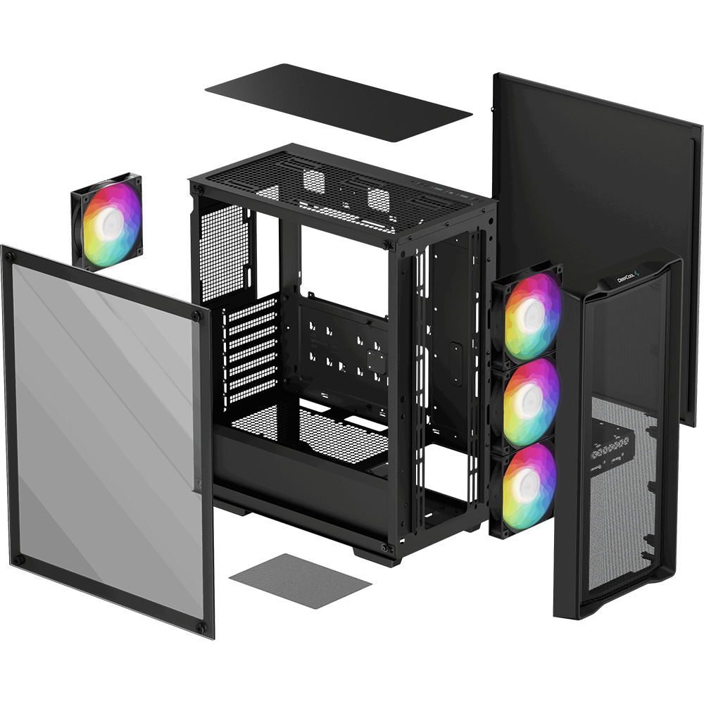 Корпус DeepCool CC560 MESH V2 Black - R-CC560-BKAMA4-G-2 - фото 9