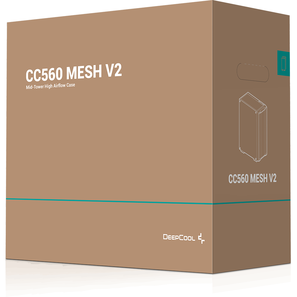 Корпус DeepCool CC560 MESH V2 Black - R-CC560-BKAMA4-G-2 - фото 10