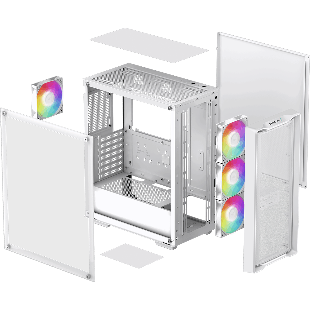 Корпус DeepCool CC560 MESH V2 White - R-CC560-WHAMA4-G-2 - фото 9