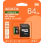 Карта памяти 64Gb MicroSD ADATA SPEED PLUS + SD адаптер (UD64GUI3V30A2SP-RA1) - фото 2