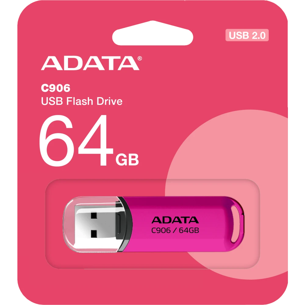 USB Flash накопитель 64Gb ADATA C906 Purple - AC906-64G-RPP - фото 2