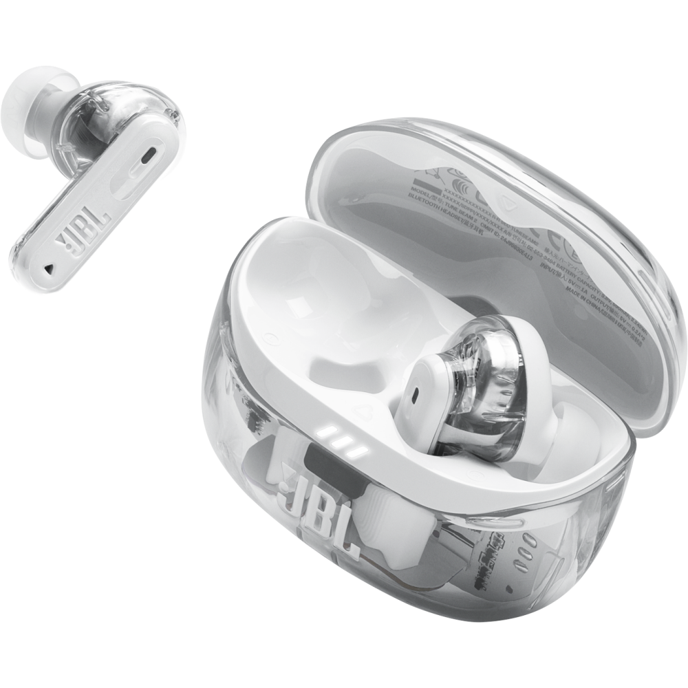 Гарнитура JBL Tune Beam Ghost 2 White - JBLTBEAM2GWHT - фото 6