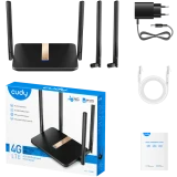Wi-Fi маршрутизатор (роутер) Cudy LT500D Black