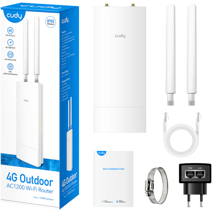 Wi-Fi точка доступа Cudy LT500 OUTDOOR White - фото 5