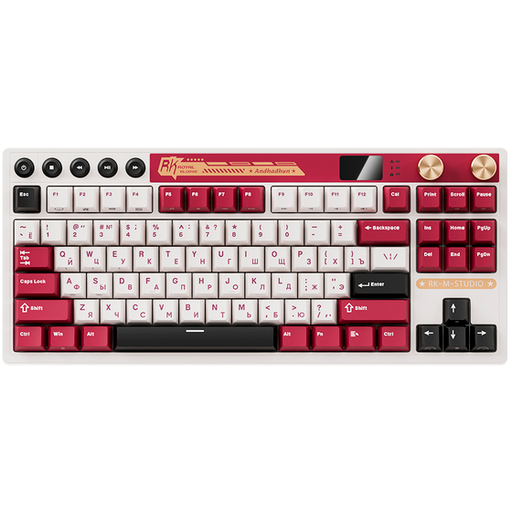 Клавиатура Royal Kludge M87 Famicom (Cream Switch) - 6977576550762 - фото 2