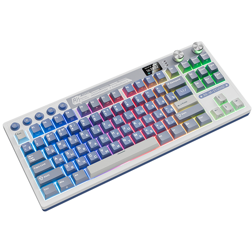Клавиатура Royal Kludge M87 Ocean Blue (Beige Switch) - 6977576550786 - фото 5