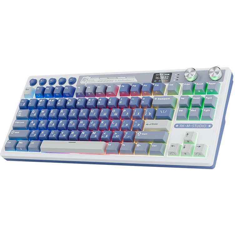 Клавиатура Royal Kludge M87 Ocean Blue (Cream Switch) - 6977576550441 - фото 3