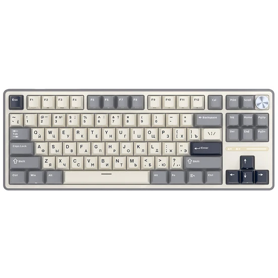 Клавиатура Royal Kludge R87 Pro Half Grey (Brown Switch) - 6977576550755 - фото 2