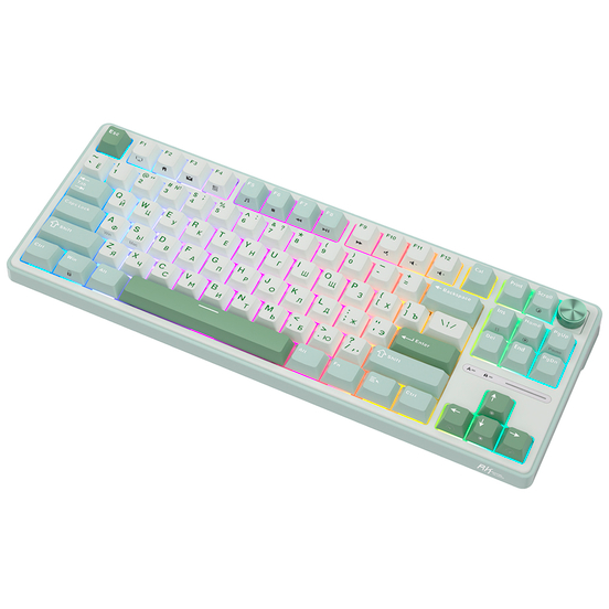Клавиатура Royal Kludge R87 Pro Sky Cyan (Cream Switch) - 6977576550700 - фото 6