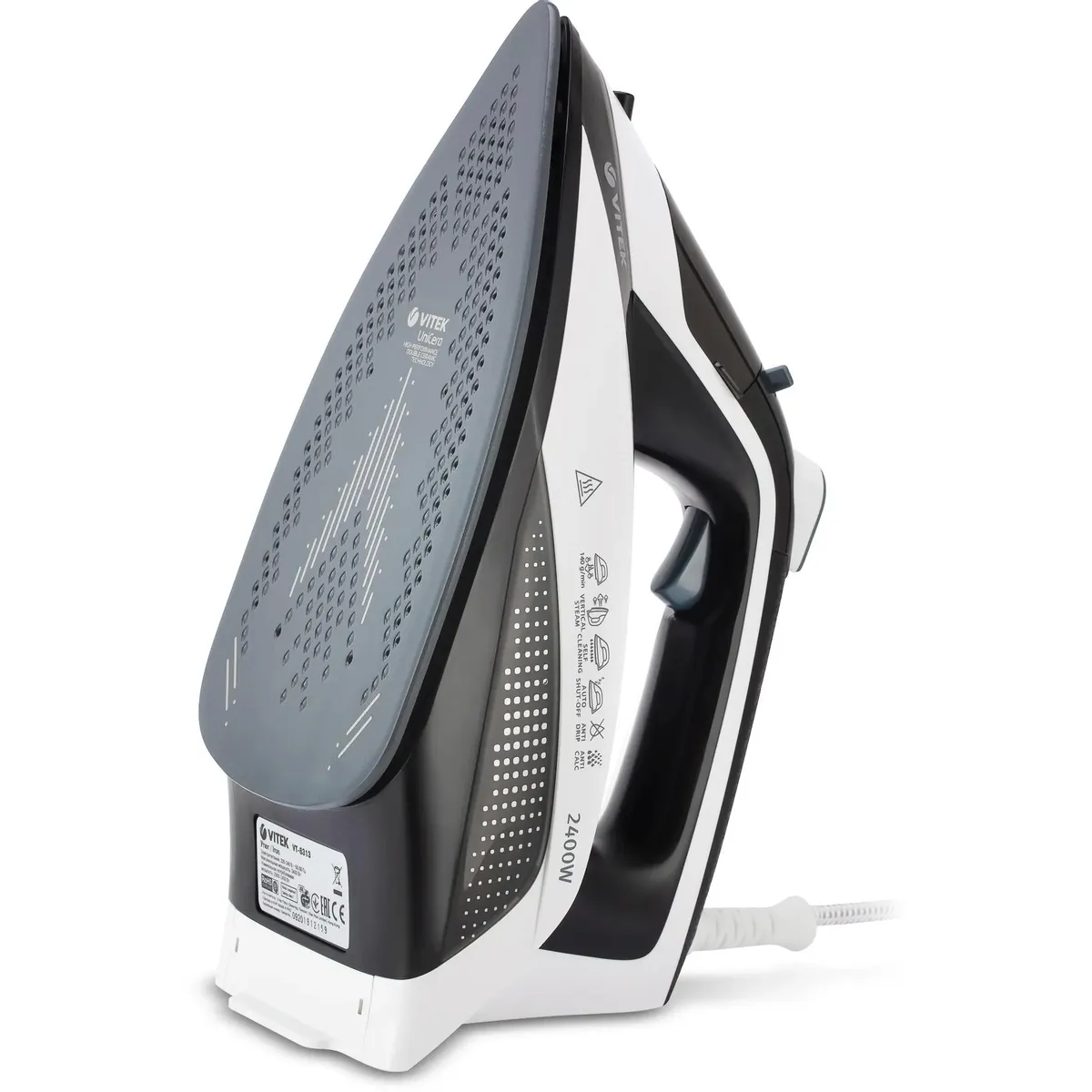 Утюг VITEK VT-8313 White/Black - фото 4