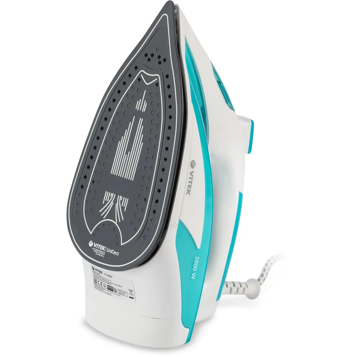 Утюг VITEK VT-8355 Turquoise/White - фото 4