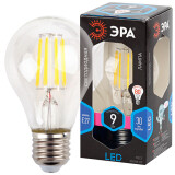 Филаментная лампочка ЭРА F-LED A60-9W-840-E27 (9 Вт, E14) (Б0043434)