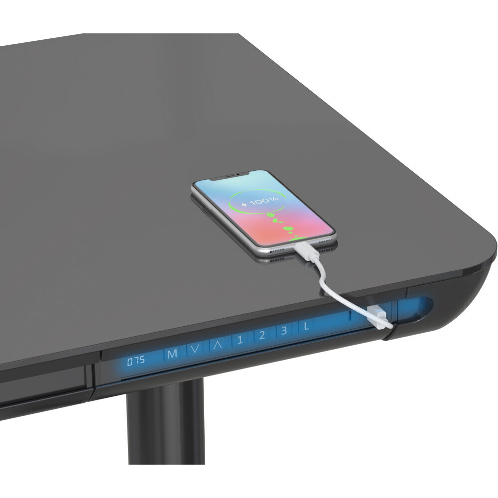 Компьютерный стол Cactus CS-EGD-BK-LED - фото 8